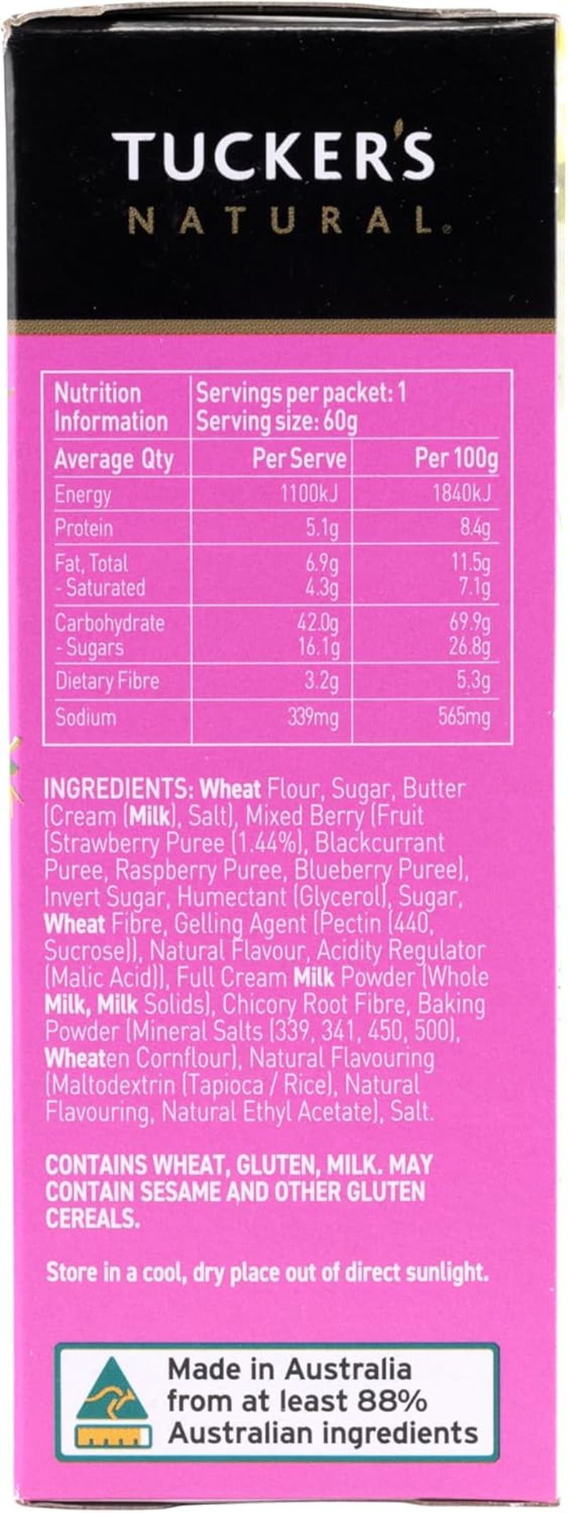 Tucker'S Natural Sam'S Protein Strawberry Flavoured Cookie Snacks 60 G image number 1