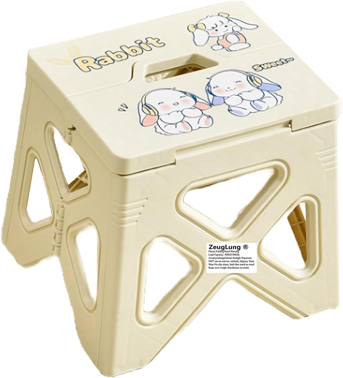 Small Folding Stool Portable, Seating Collapsible Stool, 20Cm Load 50Kg, Bathroom Kitchen Plastic Foldable Stools for Travel Camping Sitting