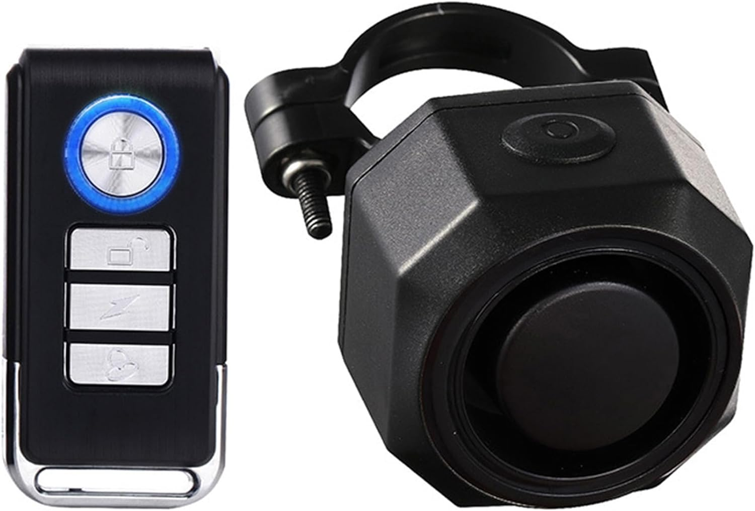 Meichoon Bike Alarm Rechargeable Wireless Vibration Motion Sensor Waterproof with Remote Control Anti-Theft Burglar System 110Db for Bicycle Motorcycle Scooter Vehicle Trailer Car