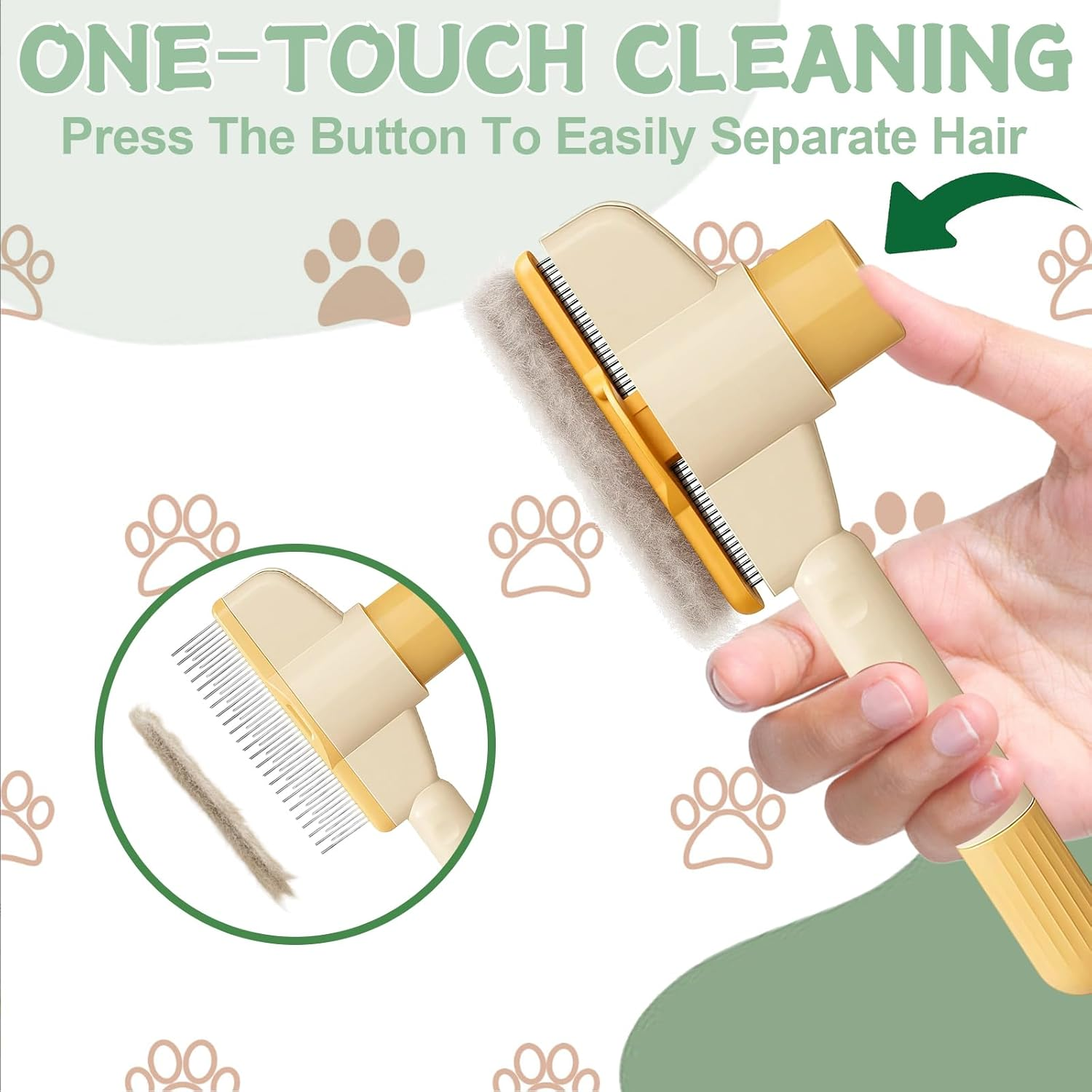 Fellmagnet Gloves, 4-In-1 Set for Pet Hair Removal, Cat Hair Remover with Self-Cleaning Fur Click Brush, Fur Magnet - the Bestseller for Efficient Pet Grooming, Ideal for Dogs and Cats image number 2