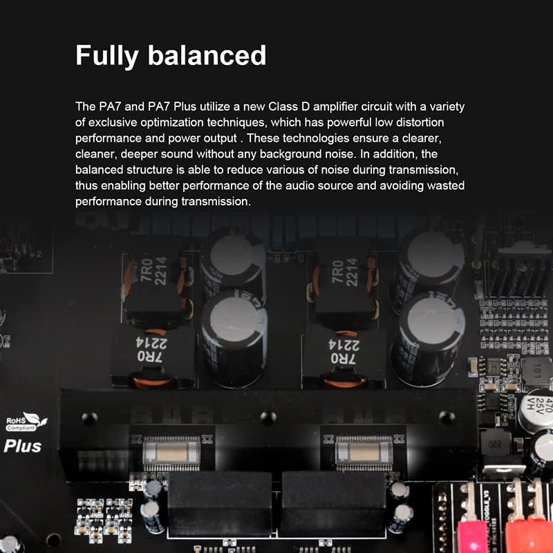 Topping PA7 Series PA7 plus XLR TRS RCA Input Fully Balanced High Performance Power Amplifiers (PA7 Silver) image number 5