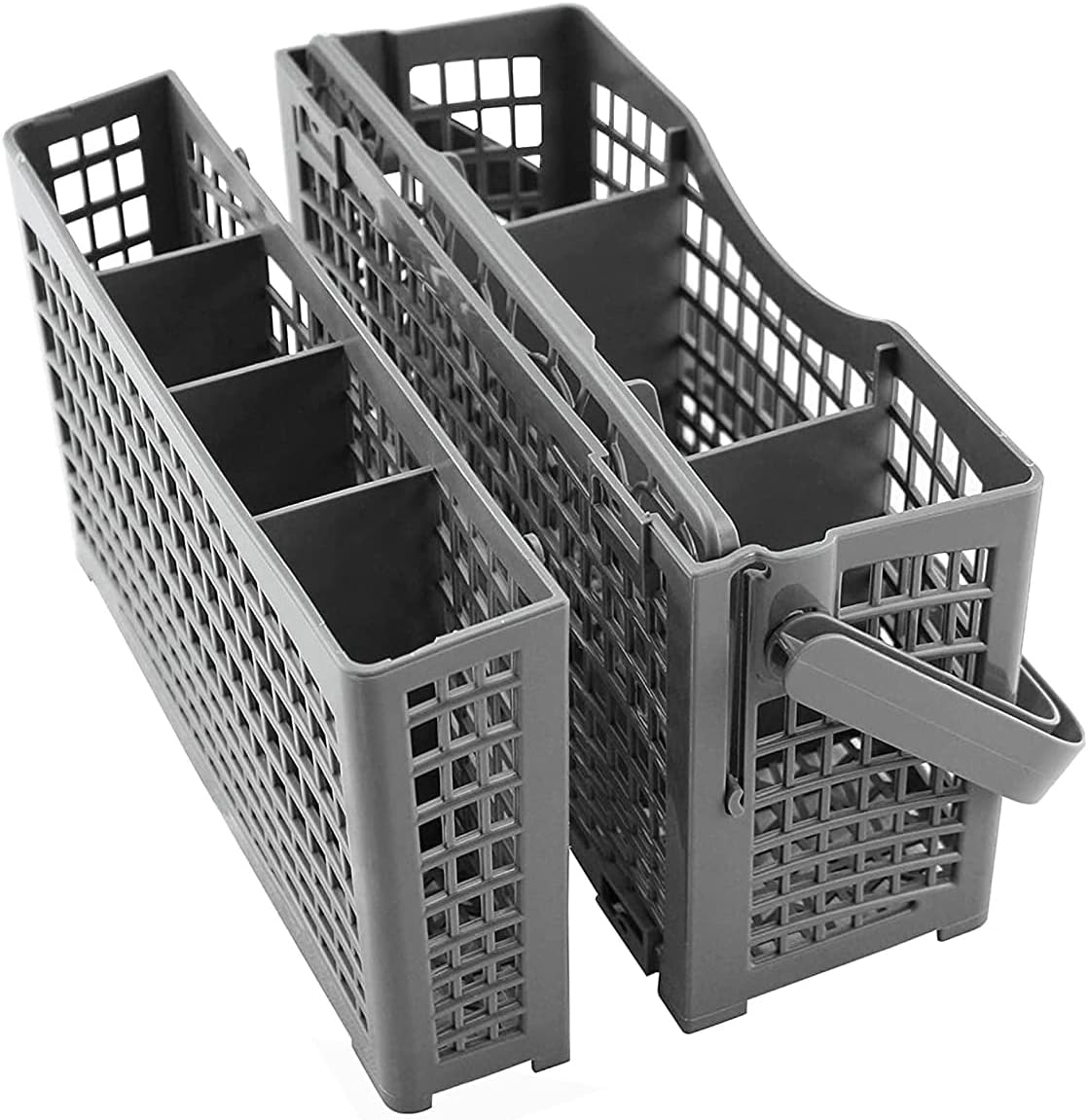 Haundry 2 in 1 Universal Dishwasher Cutlery Basket (9.45 X 5 X 5.3 Inches) Compatible with Kenmore, Whirlpool, Bosch, Maytag, Kitchenaid and More image number 4