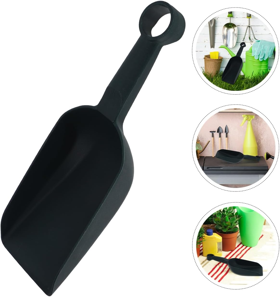 2Pcs Plastic Shovels for Garden Planting and Transplanting - Lightweight Ergonomic Garden Tools for Easy Digging and Flower Bed Organization image number 6