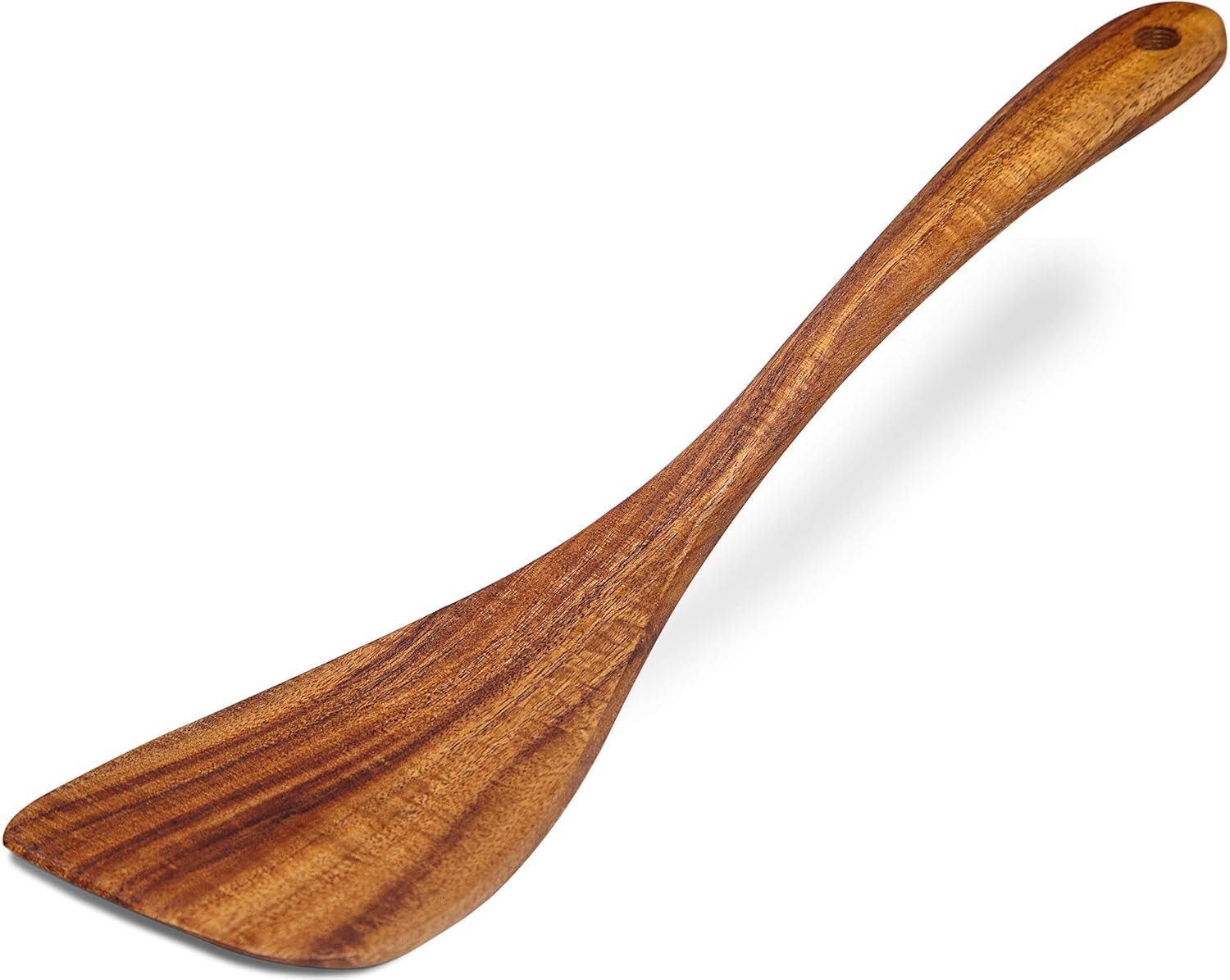 Wooden Kitchen Spatula, Acacia Wood Turner, Long Handle Flat Frying Utensil (1) image number 4