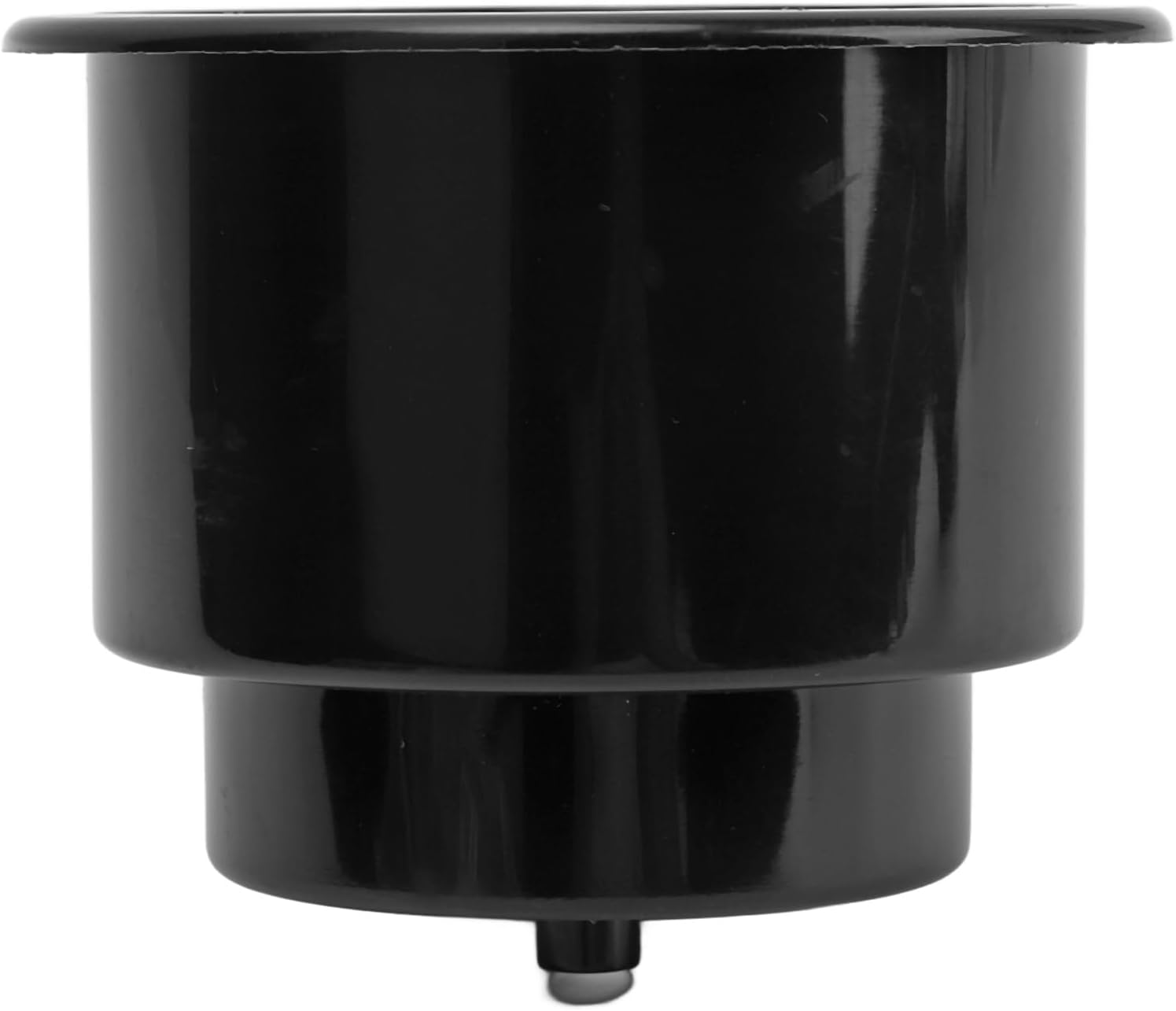 Drink Holder, Easy to Clean Cup Holder Drain Hole Smooth Surface Plastic for Car for Yacht for RV (Black)