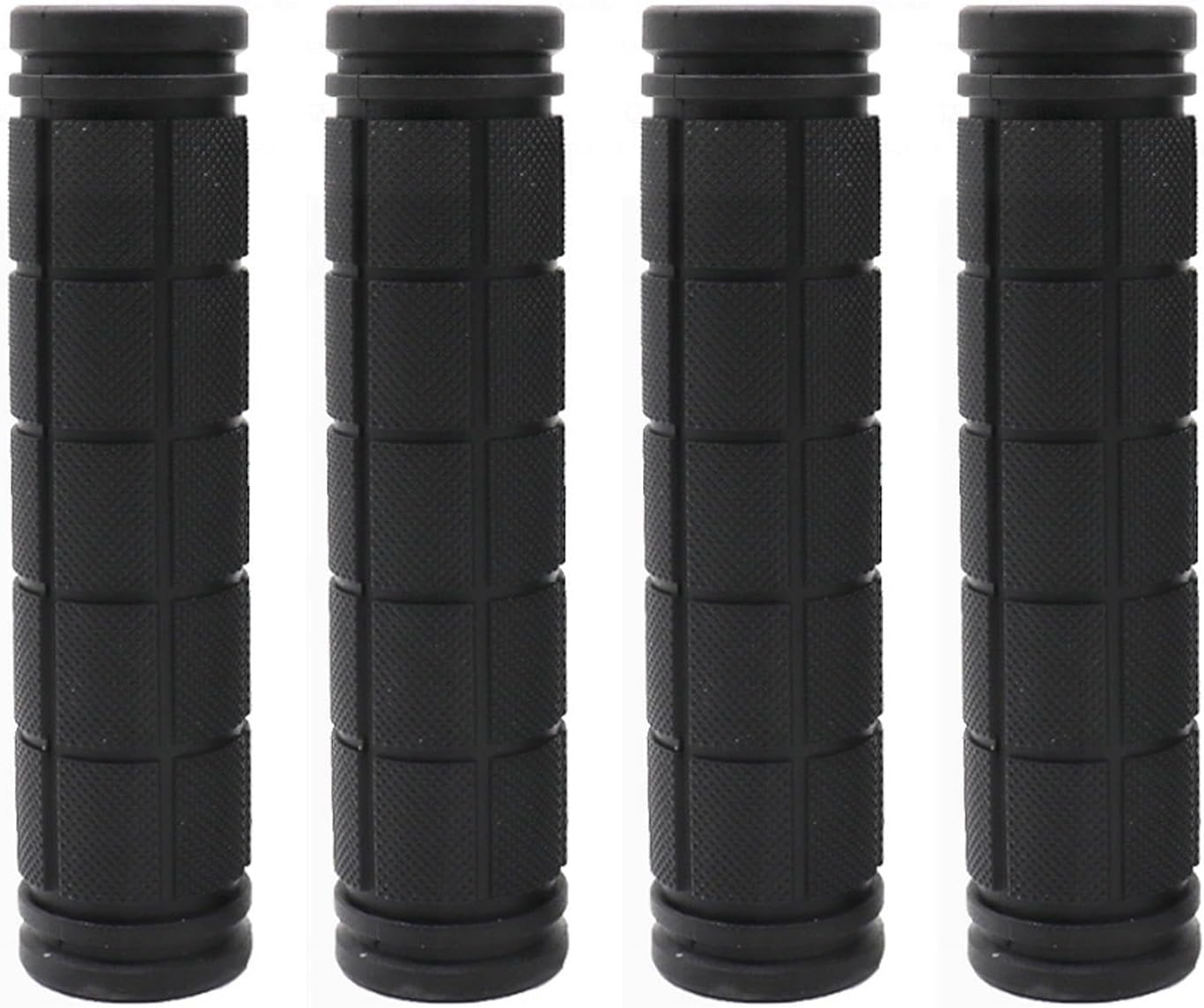 2 Pairs Bicycle Handle Bar Grips Mushroom Grips, Soft Rubber Bicycle Handlebar Grips for BMX, Road Mountain, Boys and Girls Kids Bikes image number 1