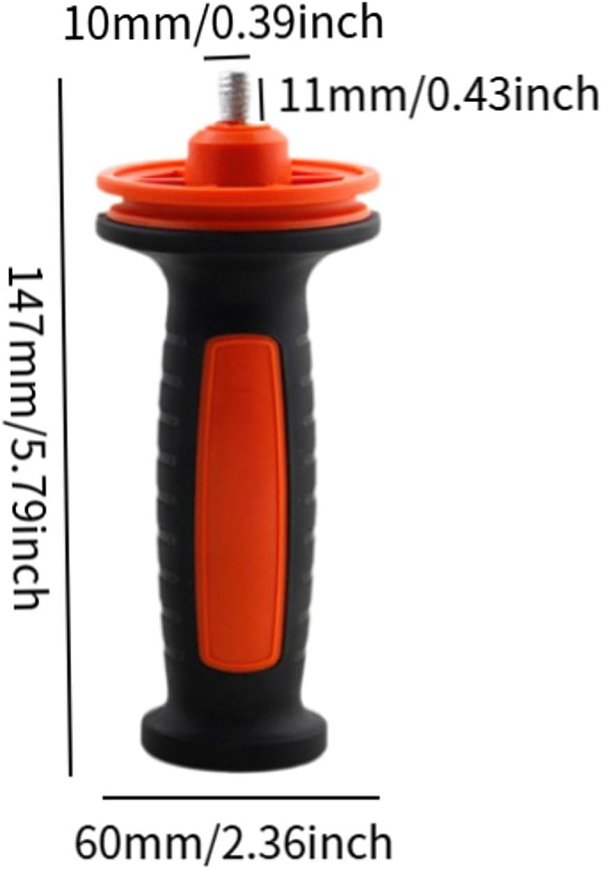 Yuksok Angle Grinder Handle Power Tool Handle Ergonomic anti Slip Angle Grinder Attachment Polishing Machine Handle Replacement Part, M10 image number 1