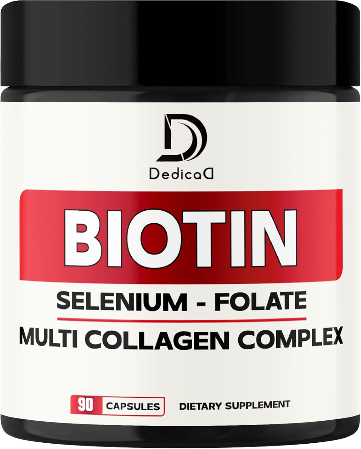 Biotin Supplement 500Mg - Combined Selenium, Folate & Collagen - 90 Capsules - 3 Month image number 4