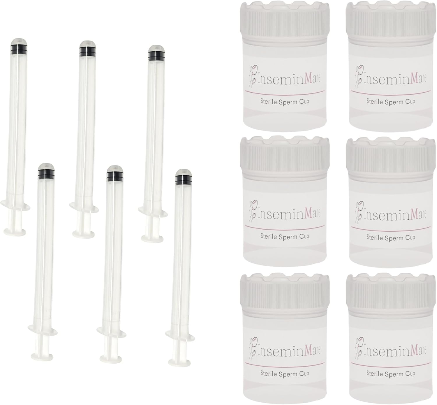 At-Home Insemination Kit, 6 Liquid Dispensers, 6 Collection Cups, Tracking Sheets and Guide image number 1