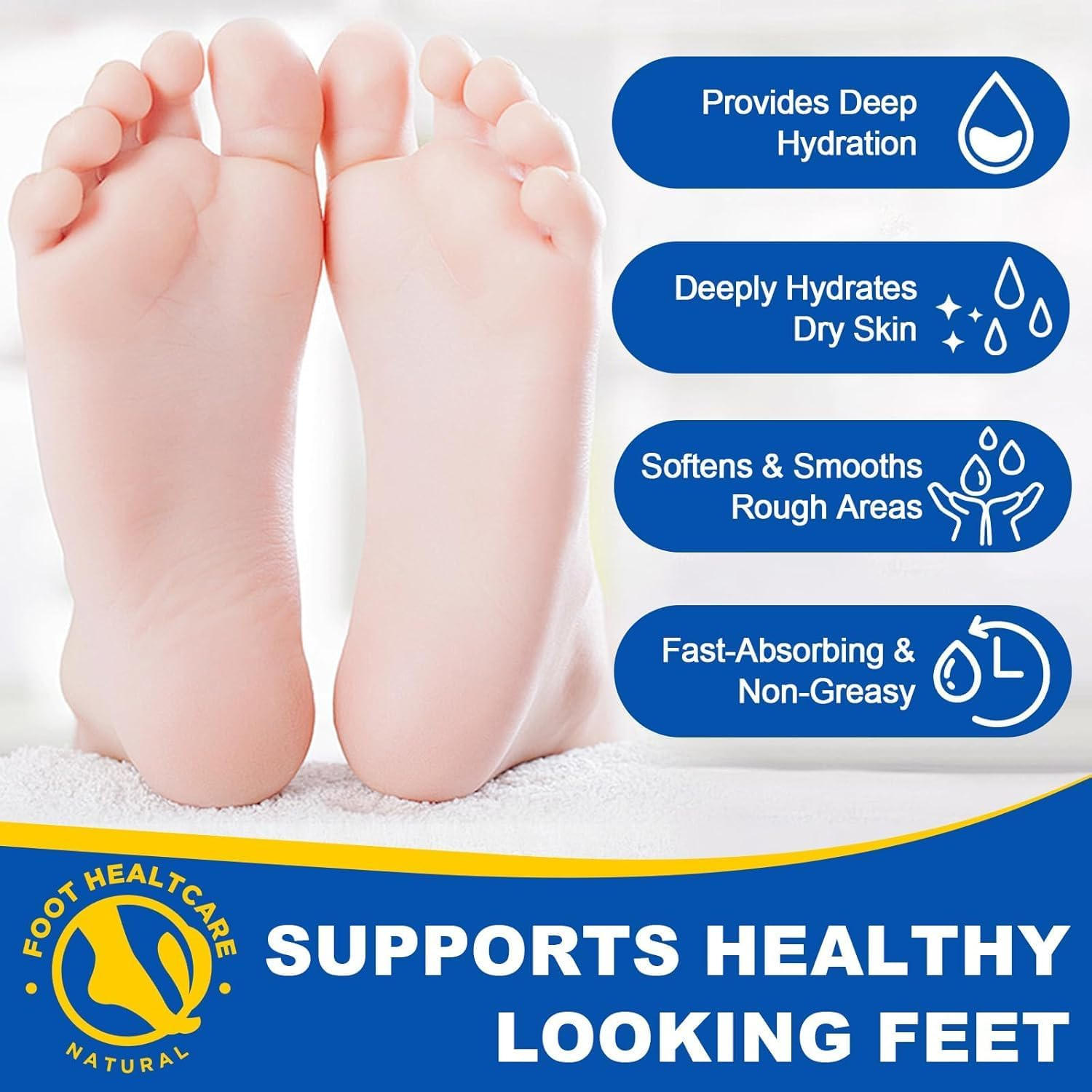 60% Urea with 2% Salicylic Acid Urea Foot Care Stick, Foot Cream Moisturizer for Dry Cracked Feet, Knees, Elbows, Hands,Moisturizes and Hydrates the Dry Skin,Callus Remover & Skin Softener image number 6