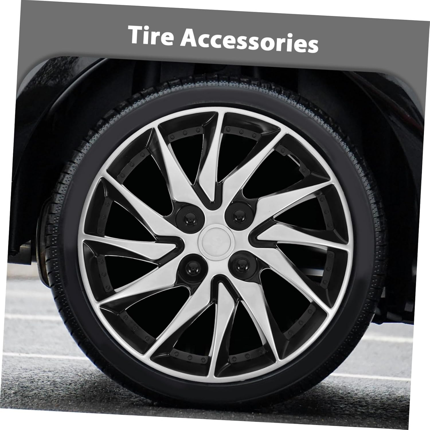 TIDTALEO 14 Inch Car Wheel Hubcap Cover PP Material Easy to Clean Protect Steel Wheel for 14" Rims Auto Upgrade Appearance Accessory image number 3