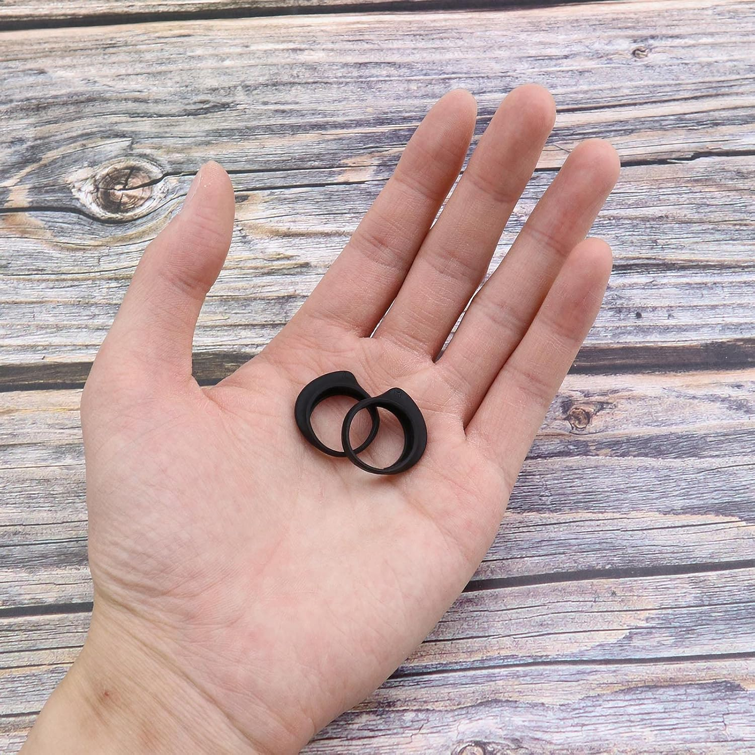 Emsea 3 Pairs Earbuds Set Compatible with Samsung Galaxy Buds SM-R170 Wireless Headphones Silicone Anti-Slip Eartips Earhooks Cover Eargels S M L 3 Sizes Black image number 3