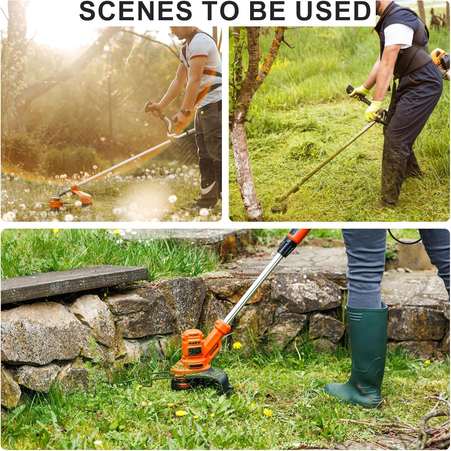 PEUTIER 3Pcs Trimmer Spool Lines, AF-100 Lawn Mower Spool Replacement Spools Compatible with Black+Decker AF-100 image number 1