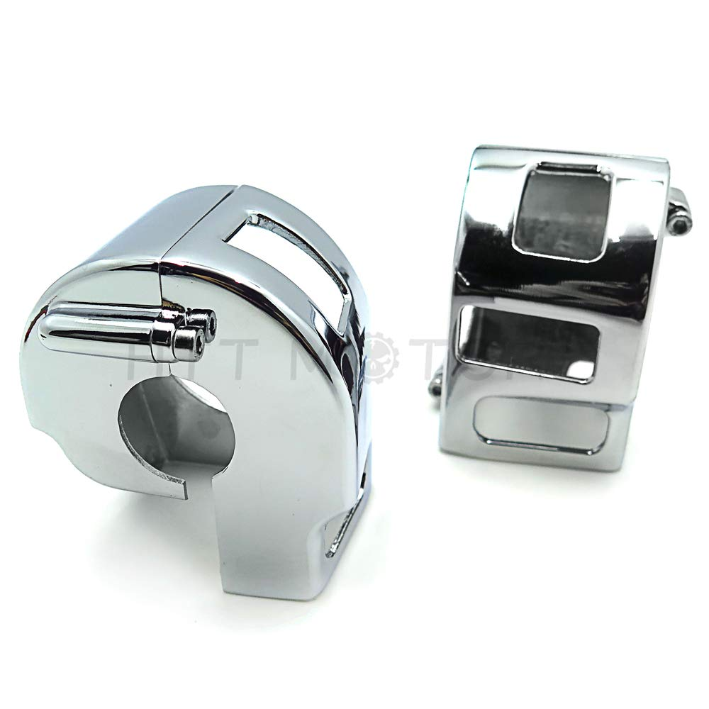 HTTMT MT265-007- Chrome Switch Housing Cover Compatible with All V-Star XVS 650 Classic and Silverado Models (Excludes Custom Models) image number 5