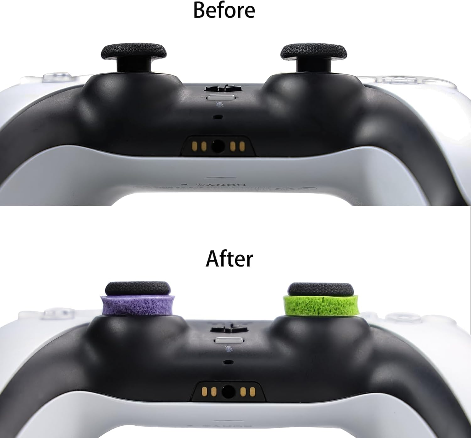 MOLOPPO 8PCS Precision Rings for Xbox，Precision Rings for Ps5，Gaming Accessories for Ps4,For PS5, for PS Portal, for Xbox One, for Playstation 5 Accessories(Black/White/Purple/Green) image number 3