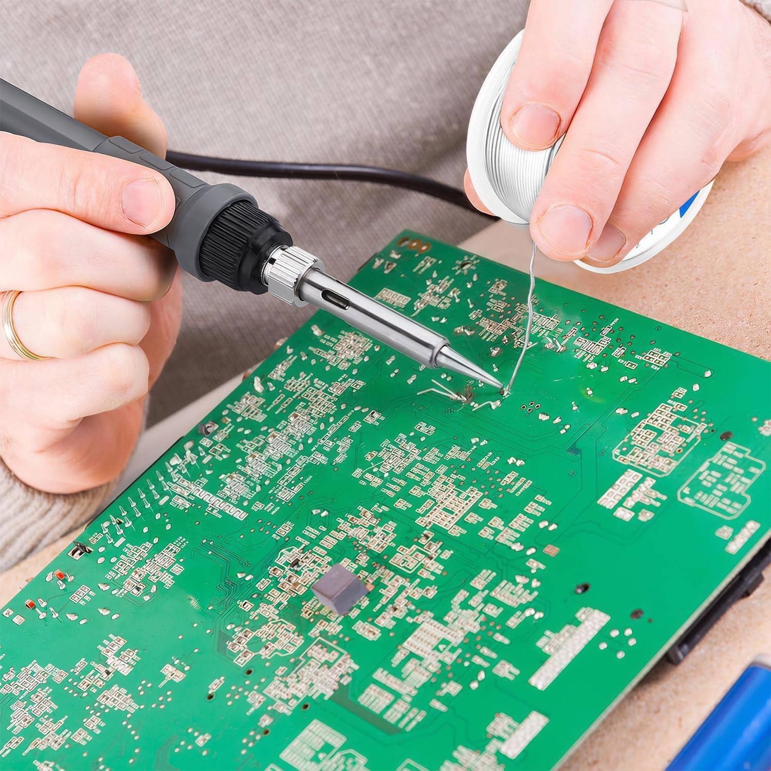 60/40 Tin-Lead Solder Wire (With Rosin Core) for Electrical Soldering 0.039" (1.0Mm-50G) image number 5