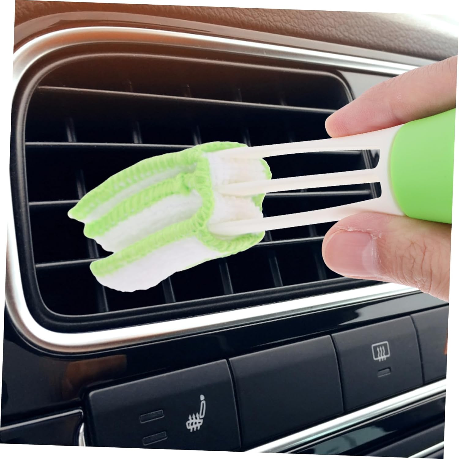 PENIKOKO Car Detailing Brush Set 11Pcs Automotive Cleaning Kit with Black Bristle Brushes for Interior, Air Vents, and Motorcycle Vehicle Detailing image number 4