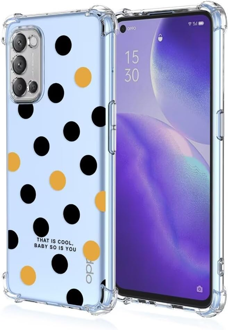 ATISIJIE Silicone Case for Oppo A52 with Shockproof Protective Corners, Thin Soft Protective Case, Flexible TPU Scratch-Resistant Case Cover-A04