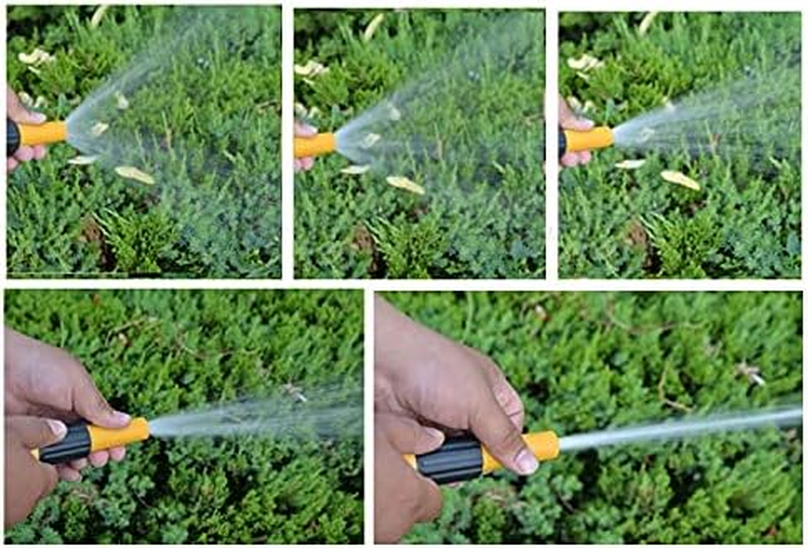 2 Pcs Hose Nozzles, Garden Spray Gun, Adjustable Spray, Yellow