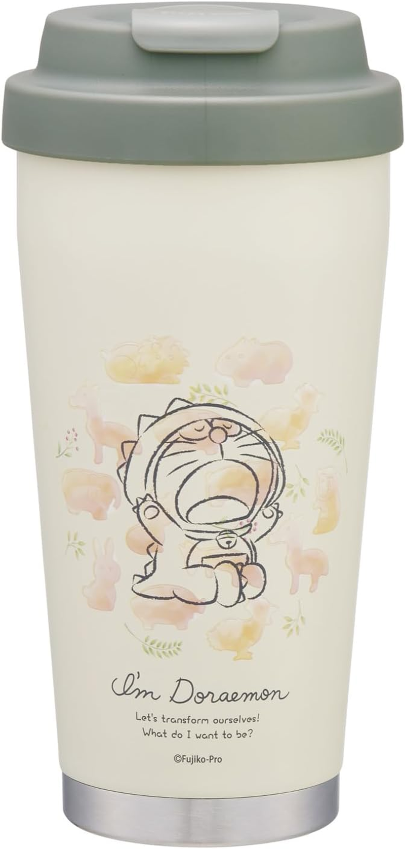 Skater STEM4-A Stainless Steel Easy Tumbler, 12.8 Fl Oz (380 Ml), Thermal Insulation, Double Wall Vacuum Structure, Snoopy Badge