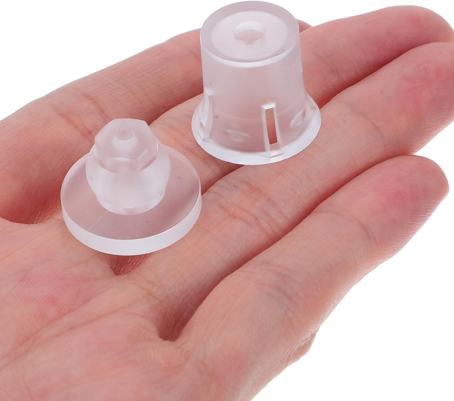 SEWOART 10 Sets 20&times;20Mm Acrylic Mirror Nails with Screws for Wall Mounting Advertising Signs and Glass Decor, Invisible Fixing Hardware for Home, Office, and Store Use image number 6