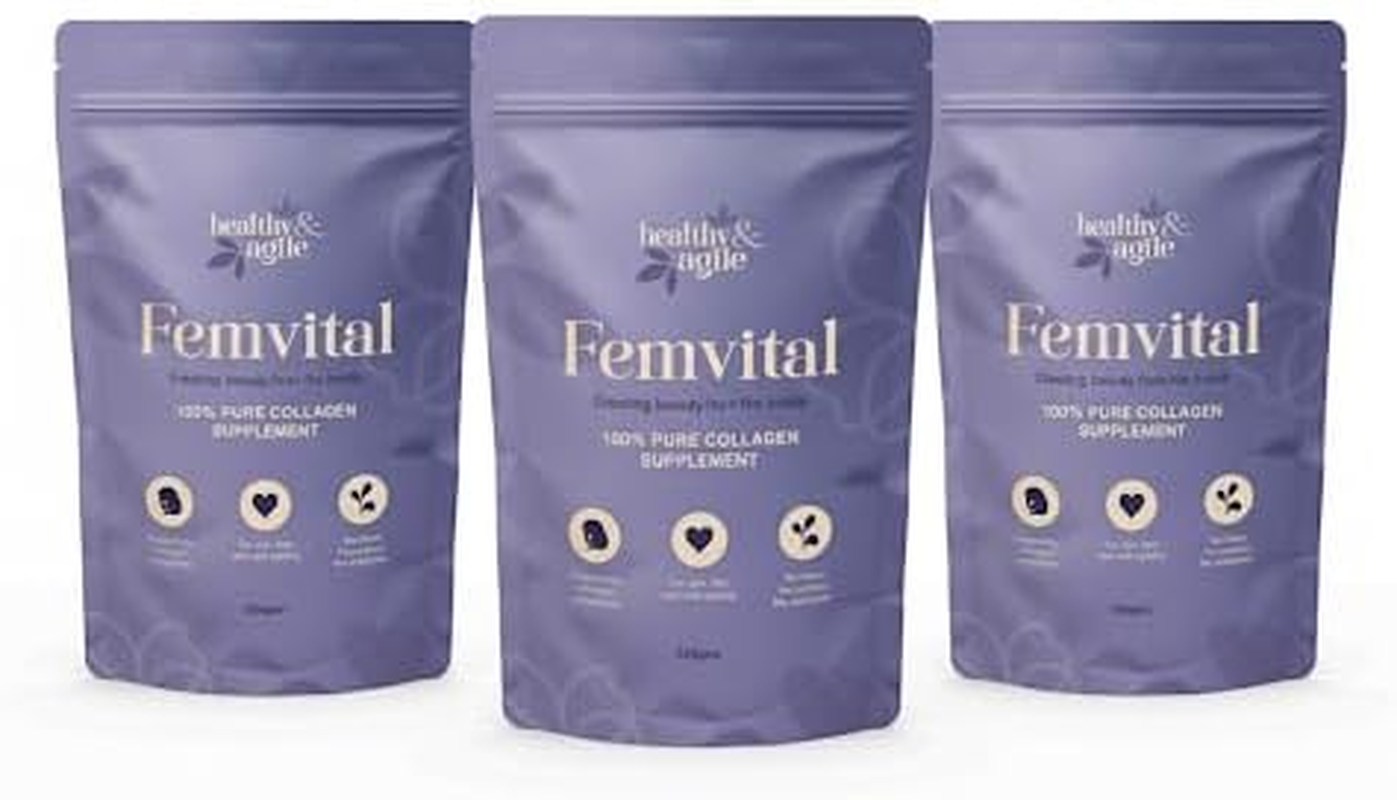 Femvital Collagen Peptide Powder Supplement for Skin Rejuvenation, Hair and Nail Strength (1 X 250G) image number 2