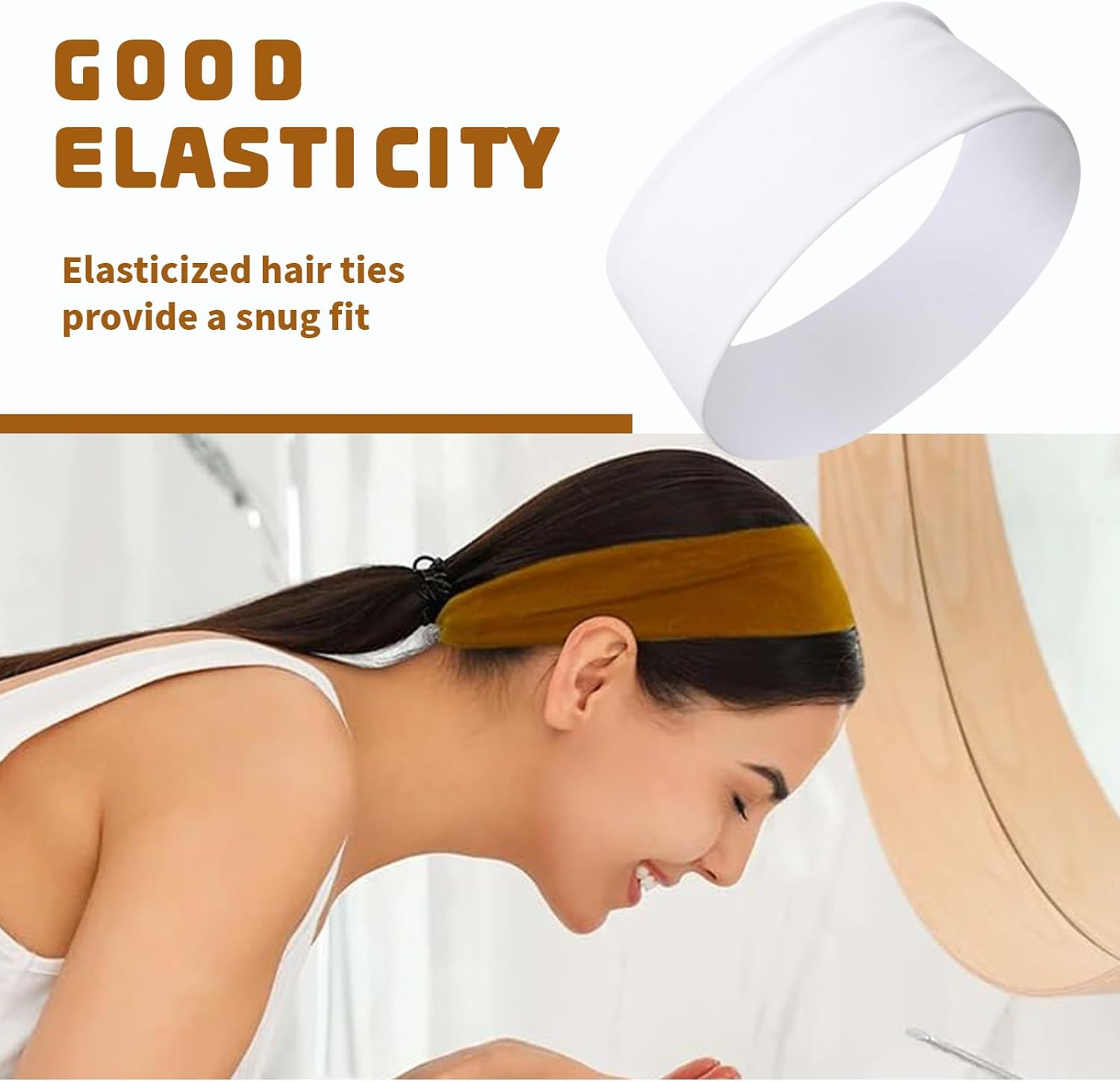 Lilbitty Set of 7 Headbands, Women'S Hair Band, Thin, Non-Slip Elastic Hair Bands for Women, Sports, Cotton Headband for Yoga, Running, Fitness, Headbands for Women and Girls image number 6