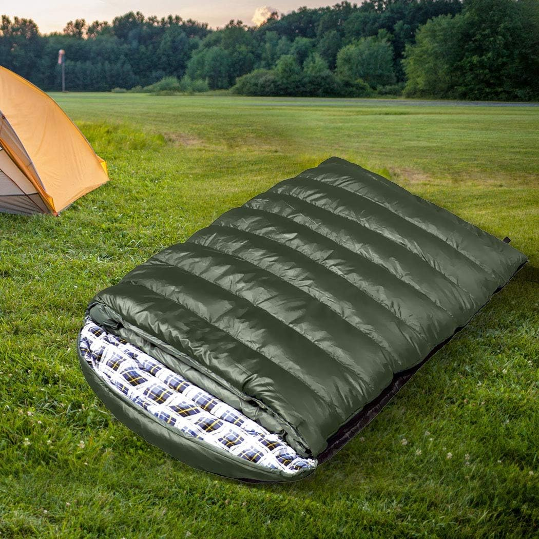 Mountview Sleeping Bag Double Bags Outdoor Camping Hiking Thermal -10℃ Tent image number 4