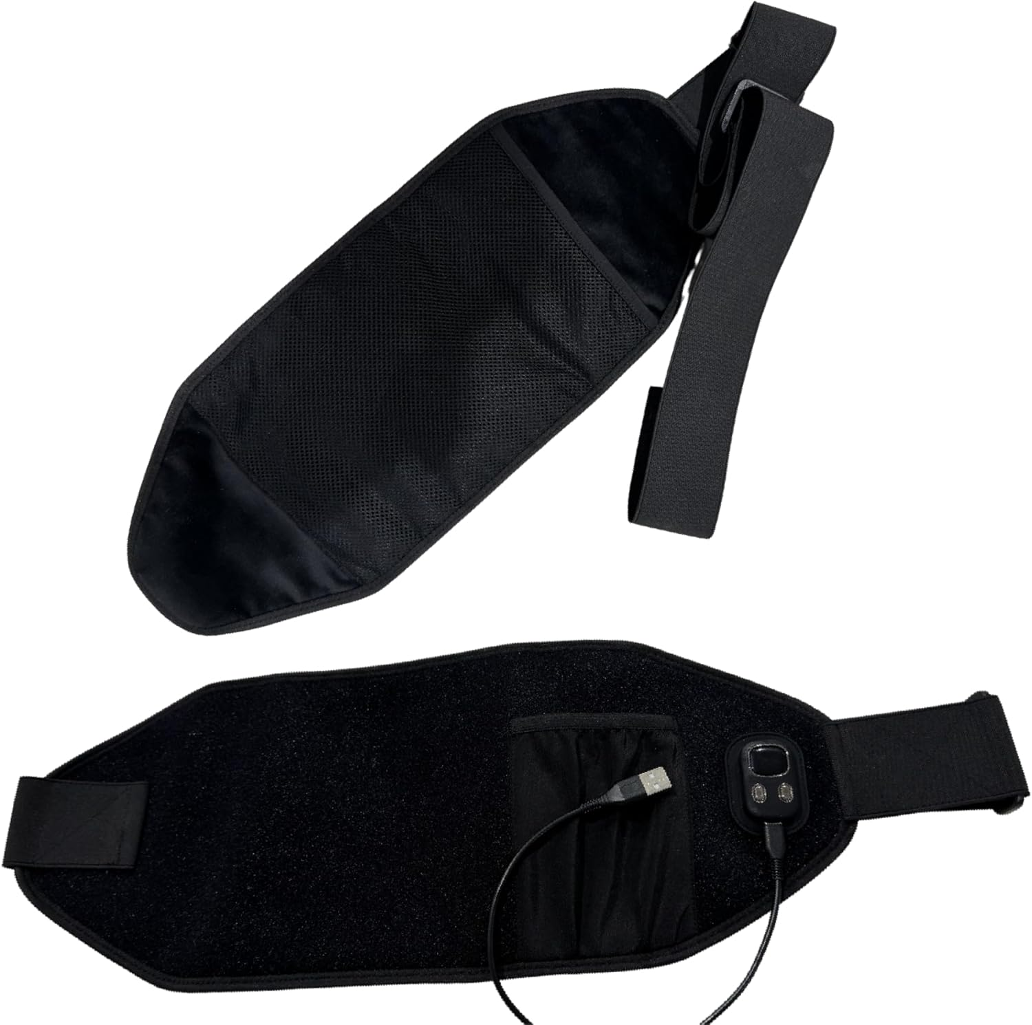 Cordless Electric Heating Pad &ndash; Portable Rechargeable Heat Wrap with Digital Display &ndash; Adjustable Strap for Lower Back, Shoulders & Cramps &ndash; Works with Power Bank (Not Included) image number 1