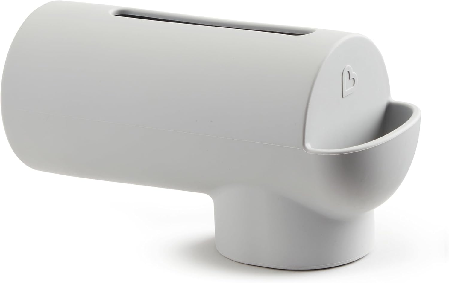 Munchkin&reg; Soft Spot&trade; Bath Spout Cover for Baby, Bathtub Guard with Built-In Bubble Bath Dispenser, Silicone, Grey image number 2