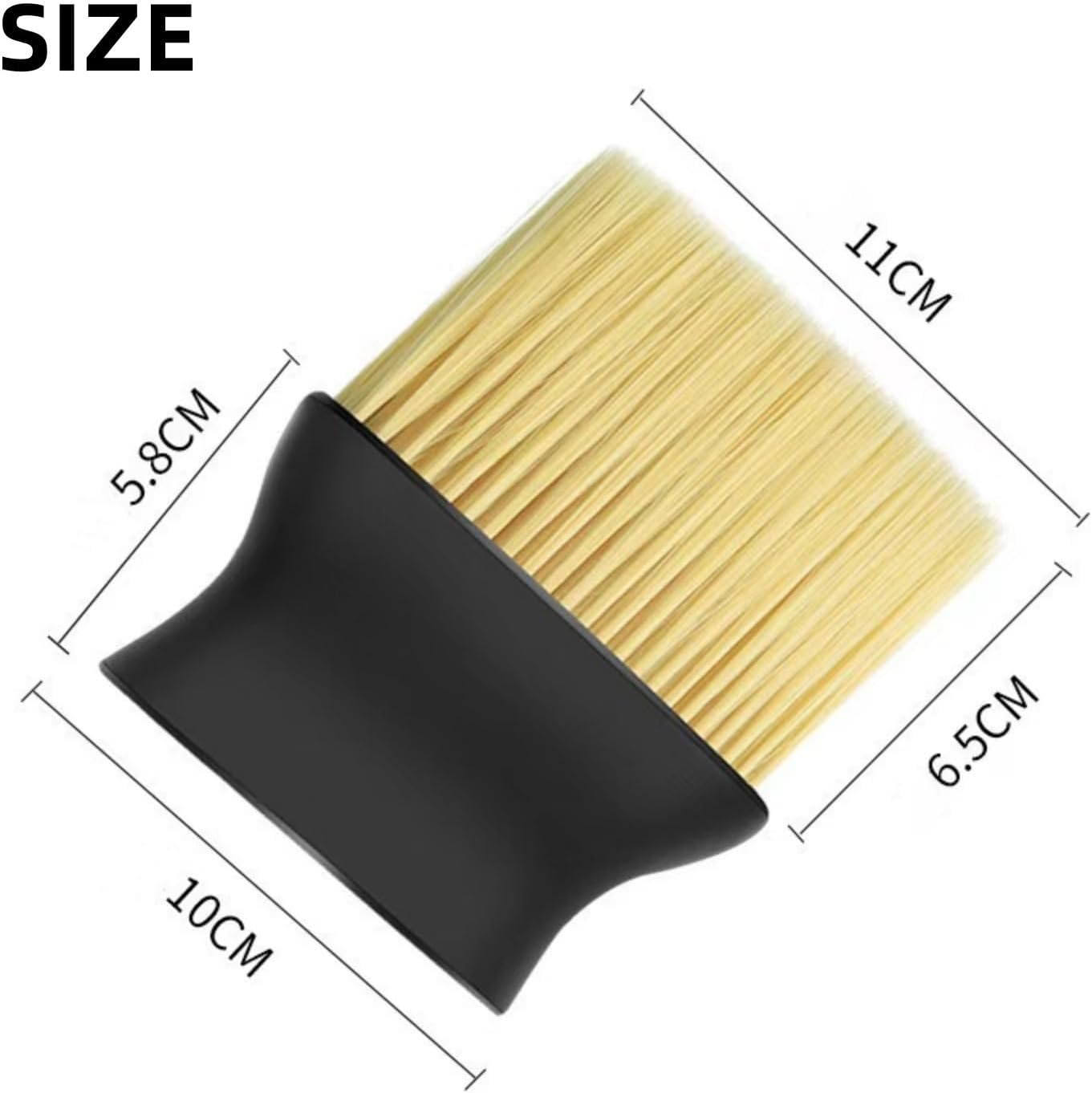 2 PCS Car Interior Dusting Brush, Car Cleaning Brush Beauty Brush, Soft Bristle Detail Brush Dusting Tool for Car Dashboard, Air Conditioning Vents Etc., Anti-Scratch Crevice Brush,Yellow