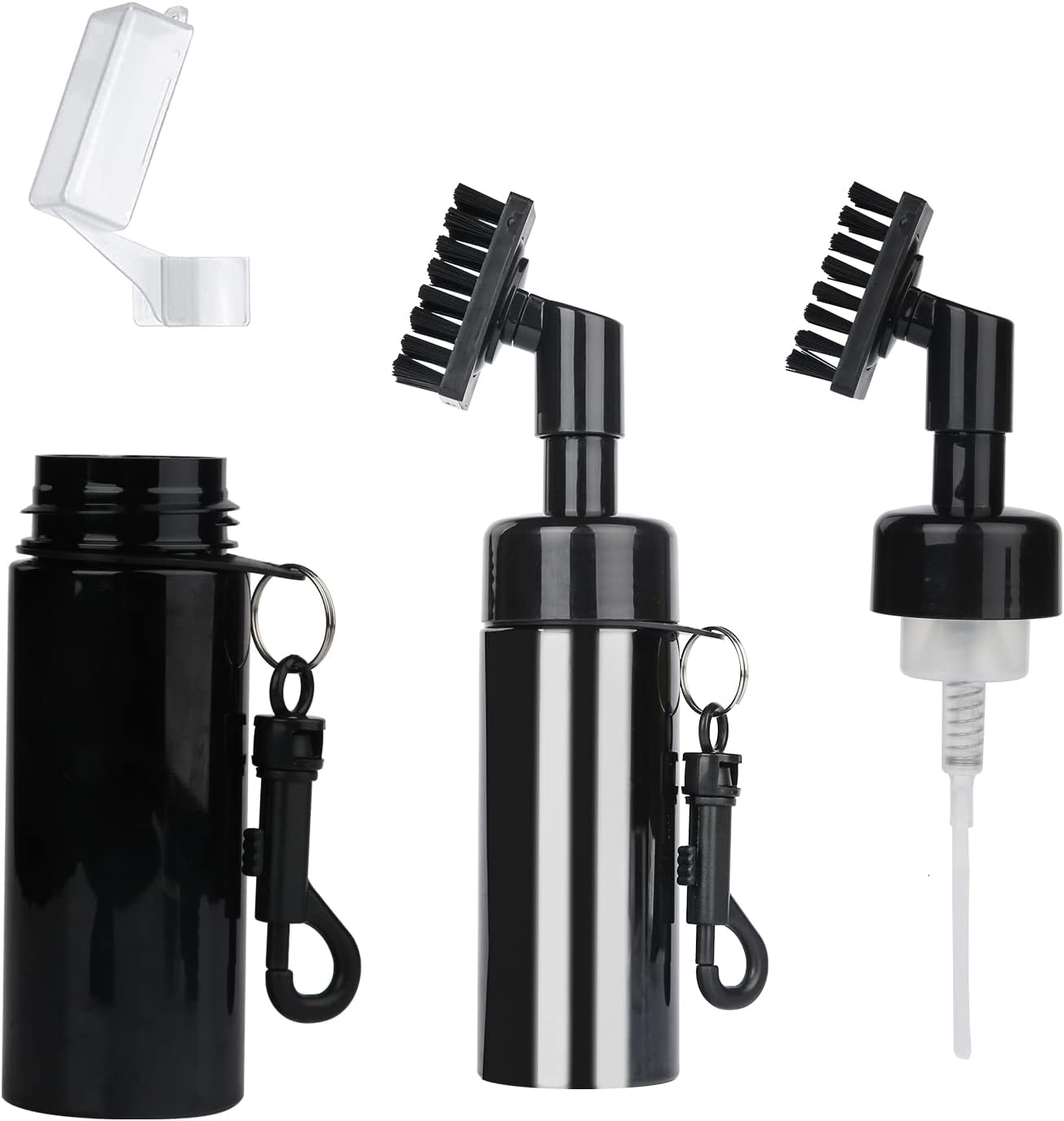 SAVITA Golf Club Cleaning Brush with Nozzle, Lightweight Portable Water Spray Golf Cleaning Tool Long-Lasting Nylon Golf Brush Cleaner Brush for Outdoor Golf Exercise