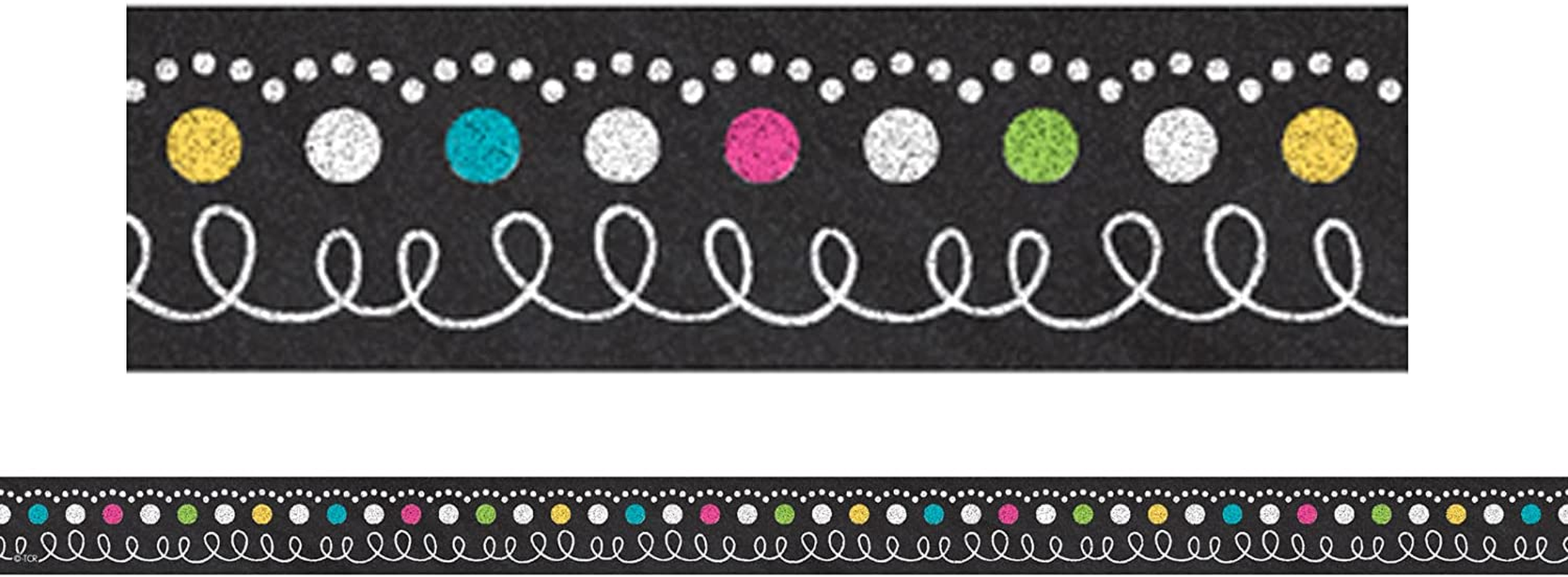 Teacher Created Resources Chalkboard Brights Magnetic Strips (77222) image number 1
