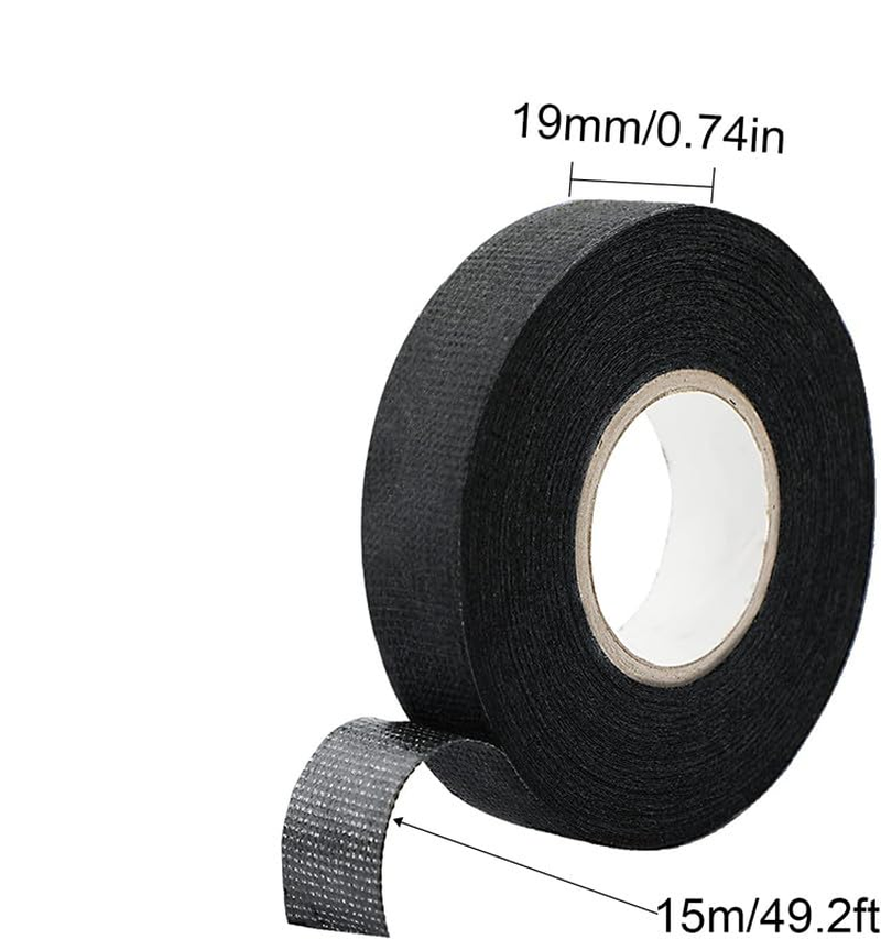 Automotive Wiring Harness Tape, 6Pcs Automotive Wire Wrap Harness Loom Wrap Car Wiring Wire Cable Loom Tape image number 4