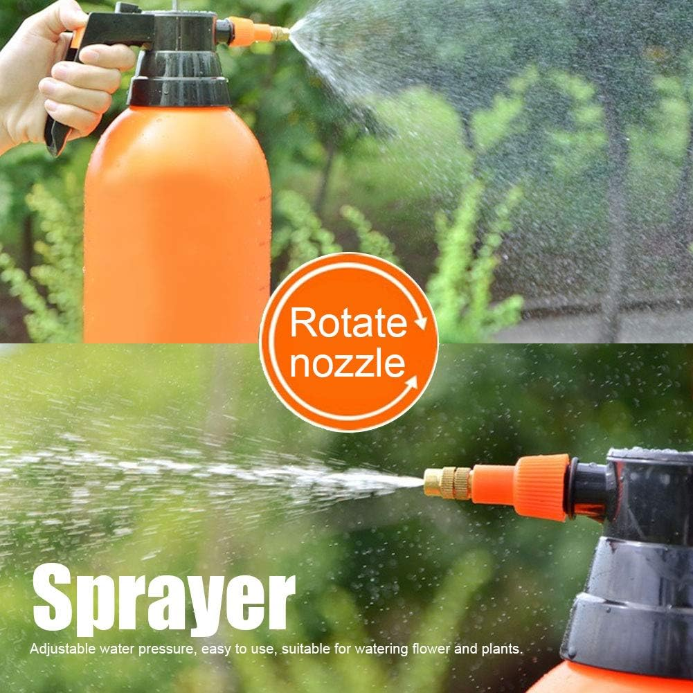 Adjustable Manual Pressure Garden Sprayer Bottle, 1-2L Watering Can for Plant Care and Outdoor Use image number 4