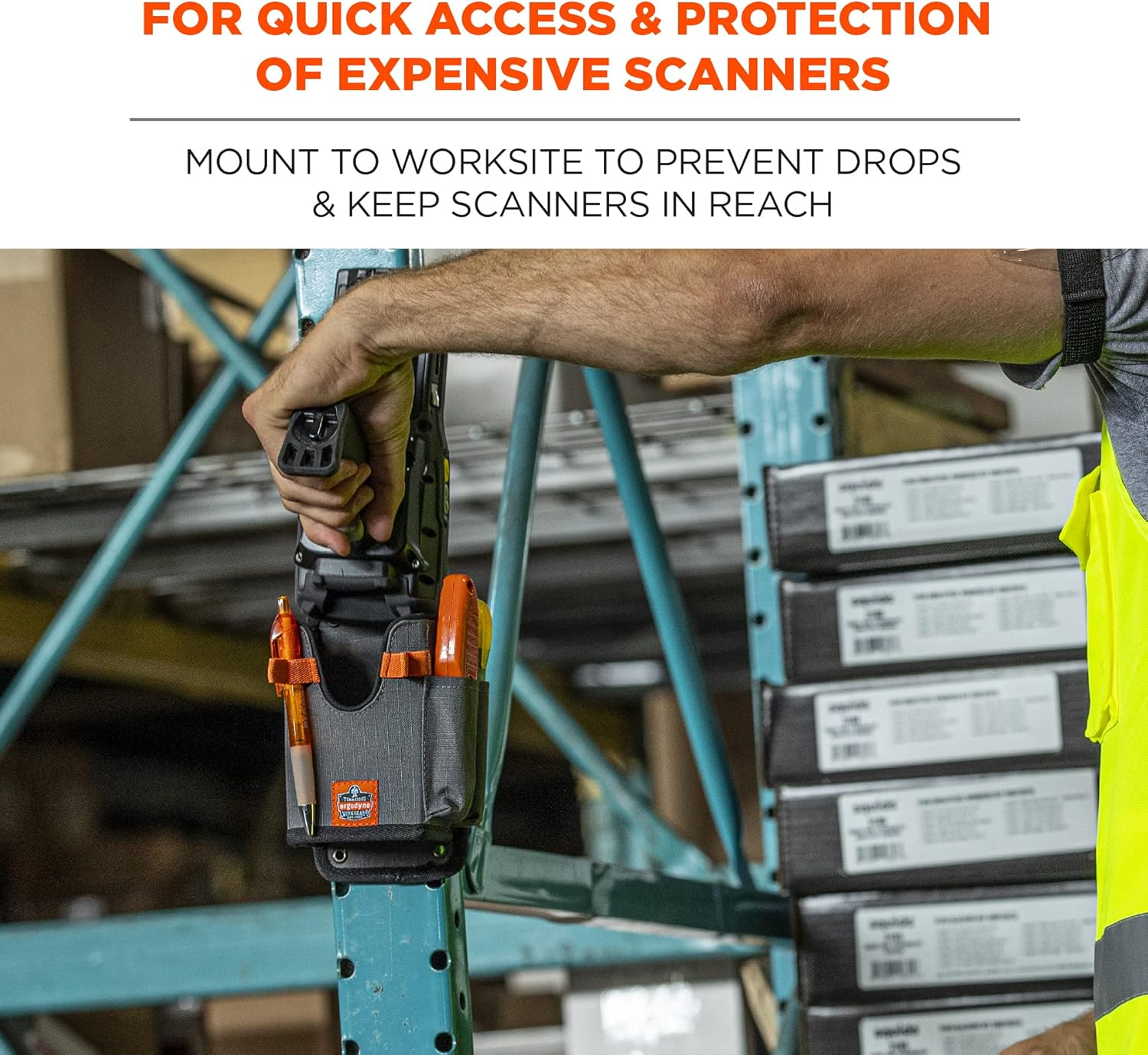 Ergodyne Squids 5540 Barcode Scanner Holster Pouch for Gun Grip Mobile Computers image number 1