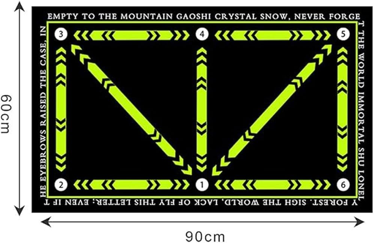 HPAMR Football Footstep Training Mat, Football Dribbling and Passing Practice Mat, Soccer Training Mat for Soccer Training, Portable and Durable, Ideal for Improving Agility, Footwork, and Technique image number 4