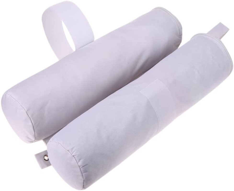 MOOCY White Sand Bags(120Lbs) for Pop up Canopy Tent,1680D Heavy Duty White Canopy Weight Perfectly Matched with White Canopy/Gazebo/Patio Umbrellas,Set of 4 - 4Pcs Black image number 2