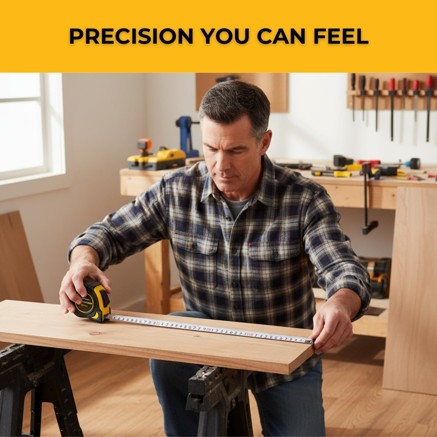 Fastcap Procarpenter Metric/Standard Measuring Tape - Ideal for Professionals and Home Improvement - with Lever Action Belt Clip and Dual Locking System - 12' - 99954 image number 4