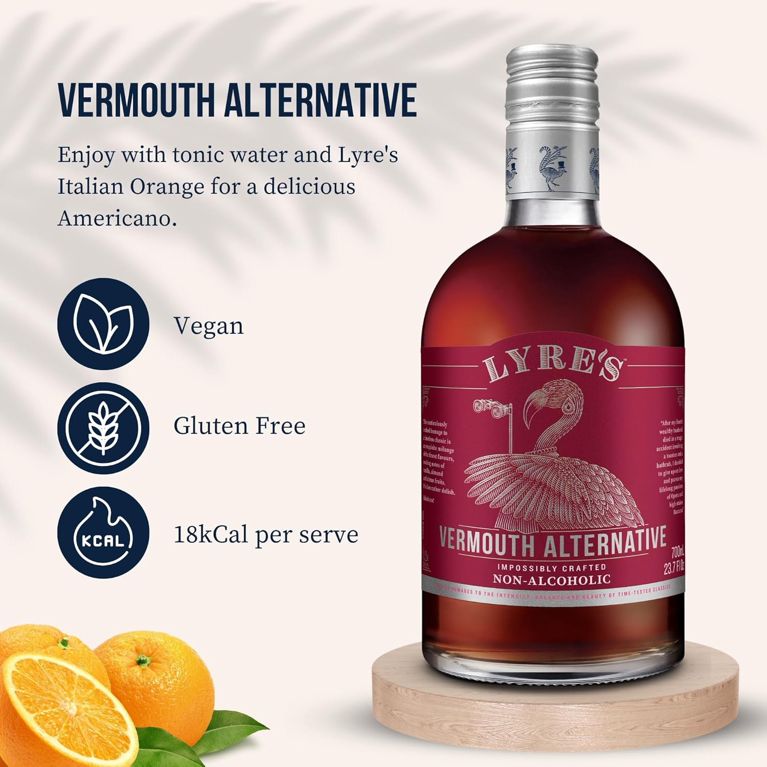 Lyre'S Aperitif Rosso Non-Alcoholic Spirit - Sweet Vermouth Style | Award Winning | 700Ml