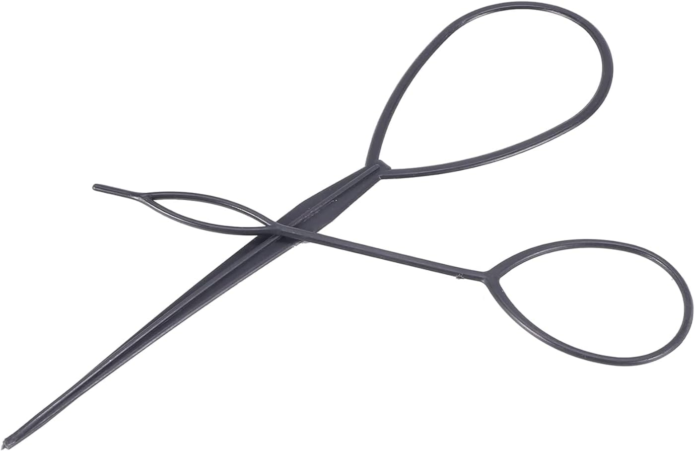 2 Pieces Dark Topsy Tail Hair Turner Styler Hairstyle Aid Hair Twister Loop Black Hair Bobbles Hair Accessories image number 6