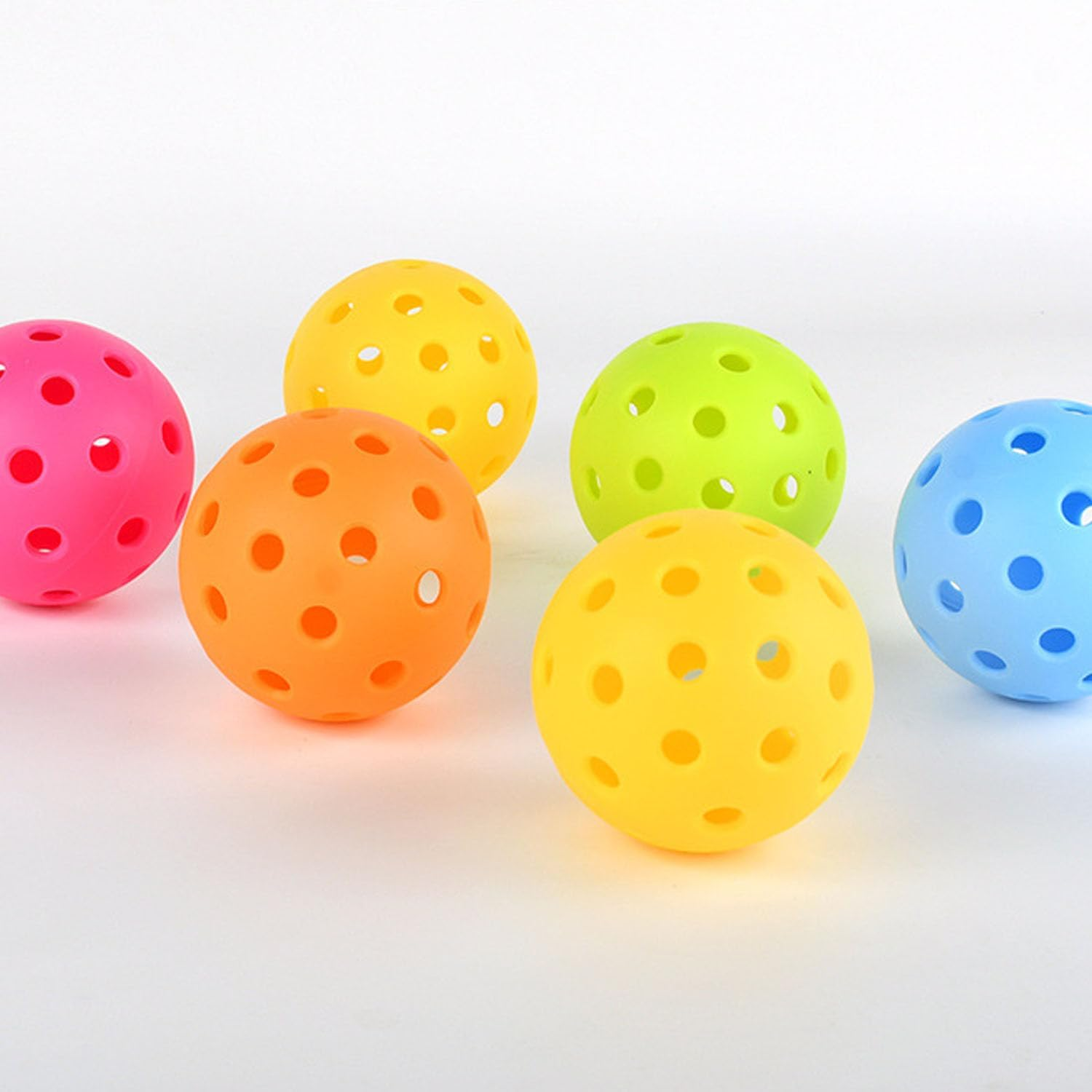Pickleball Balls 4 Pcs, Plastic 40 Holes Practice Hollow Ball for Indoor Outdoor (74Mm/2.91In), Orange image number 3