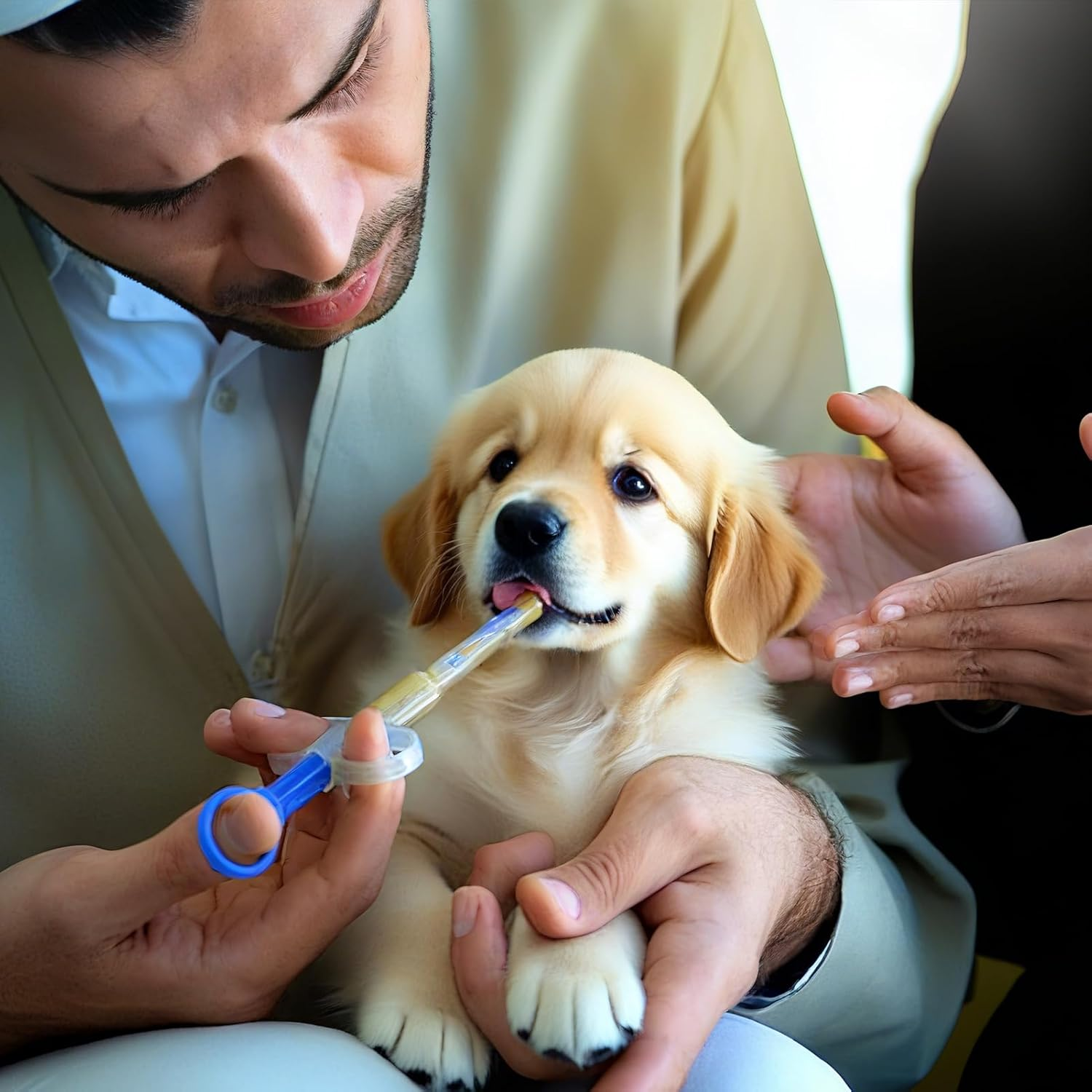 3 Pcs Pet Pill Dispenser - Pill Gun Shooter with 2 Soft Tip Silicone Attachments for Cats/Dogs, Tablet & Liquid Feeding Syringe - Safe Medicine Dispenser for Small Animals & Puppies/Kittens image number 1