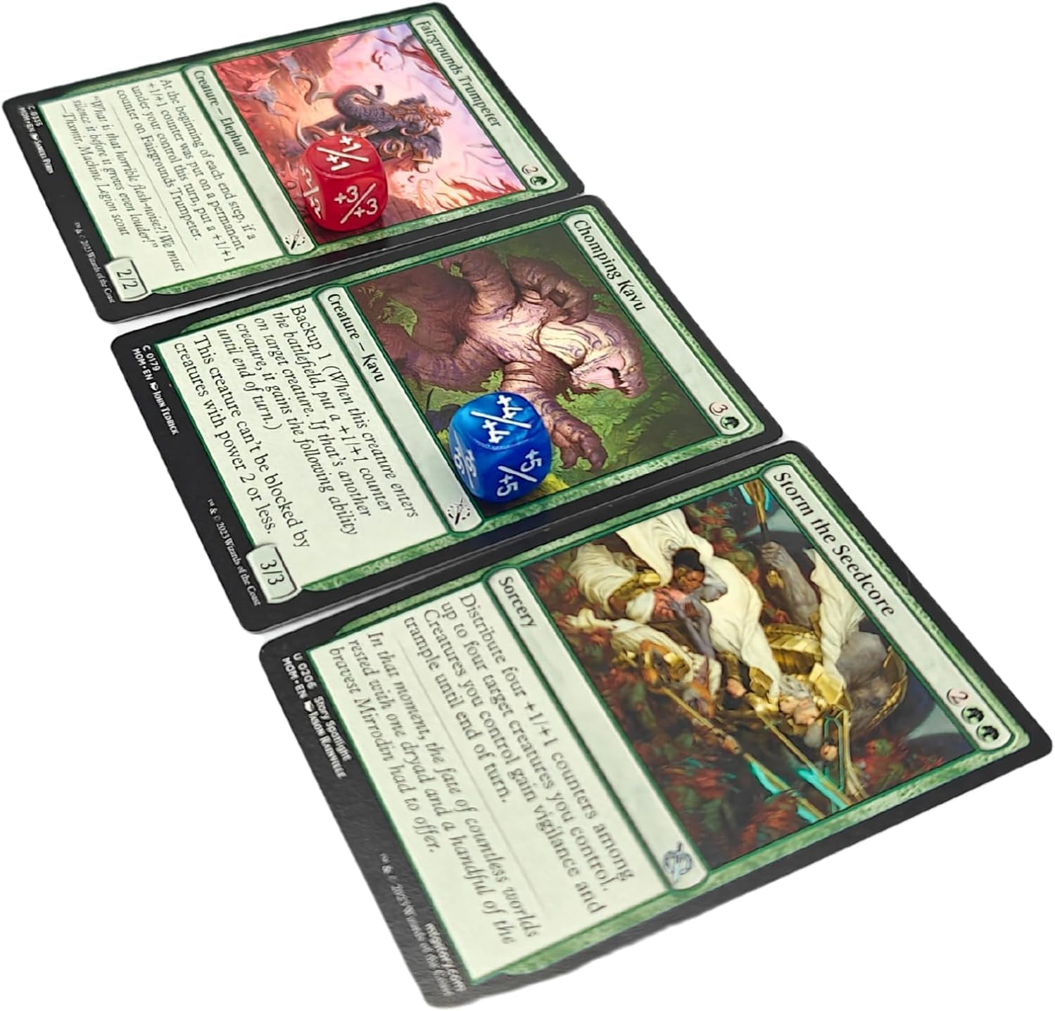 Futhark MTG Counter Dice Set - 25 Compact Multicolored Acrylic Dice with Plus/Minus Counters - Easy to Carry & Easy to Read - Accessories for Magic: the Gathering image number 3