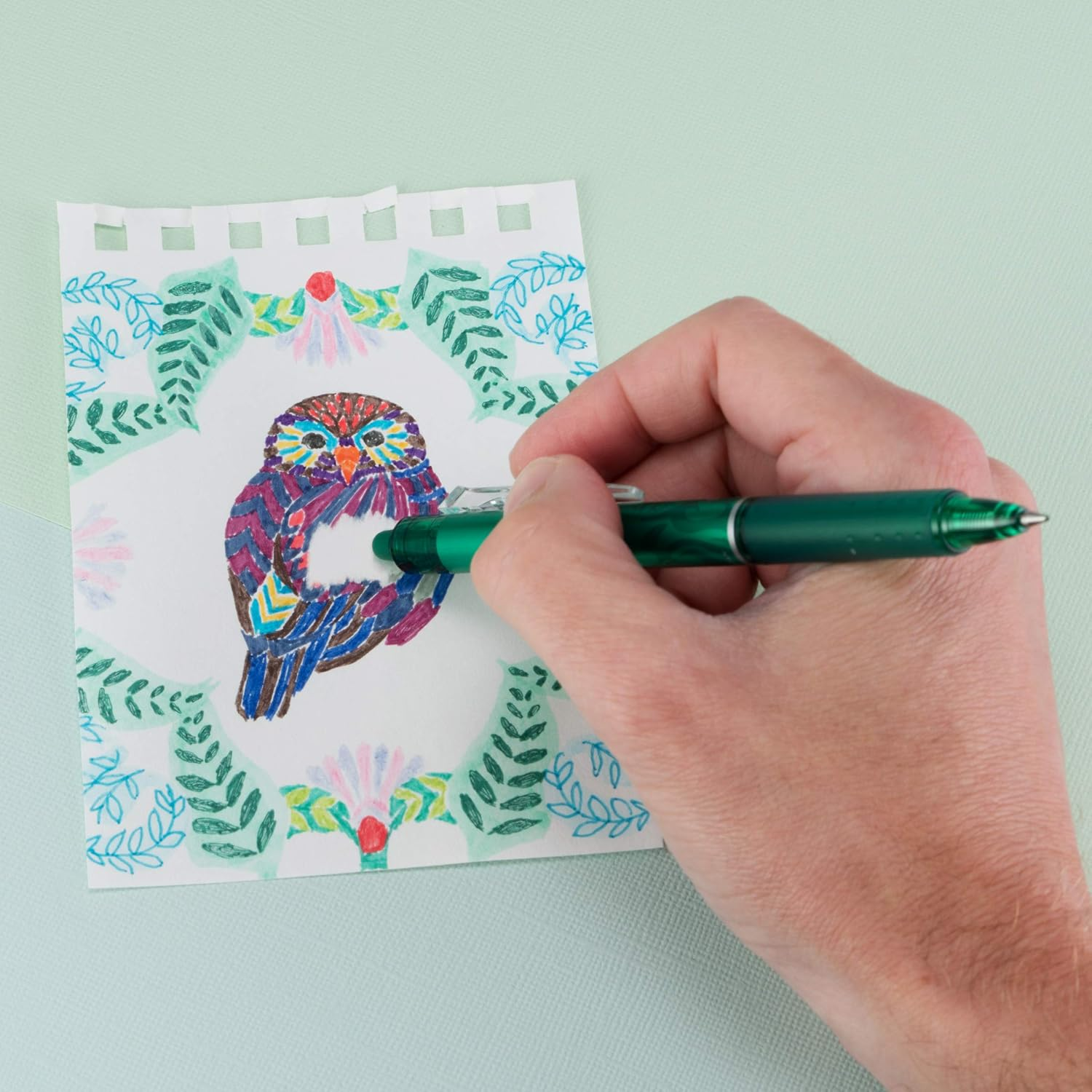 PILOT Frixion Clicker Erasable, Refillable & Retractable Gel Ink Pens, Fine Point, Red Ink, 2-Pack (31462) image number 7