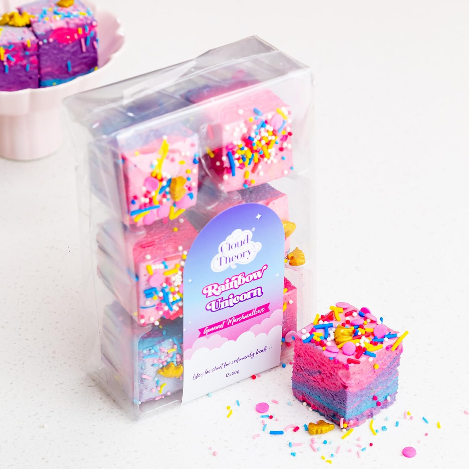 Cloud Theory Rainbow Unicorn Gourmet Marshmallow - 6 Pcs Tray