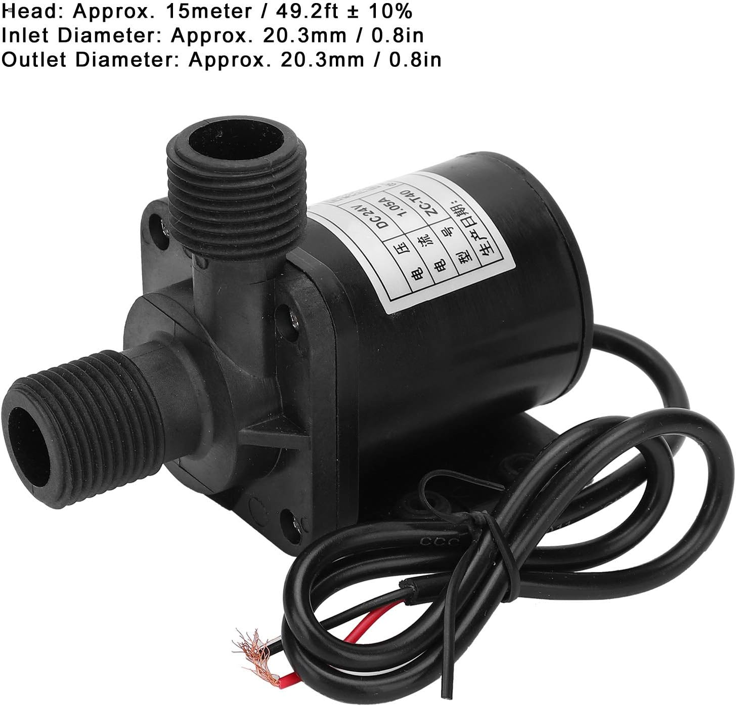 Mini DC Brushless Circulating Pump, High Efficiency Stable Operation, Home Water Booster Electric Drive IP68, Water Hydraulic Tools image number 3