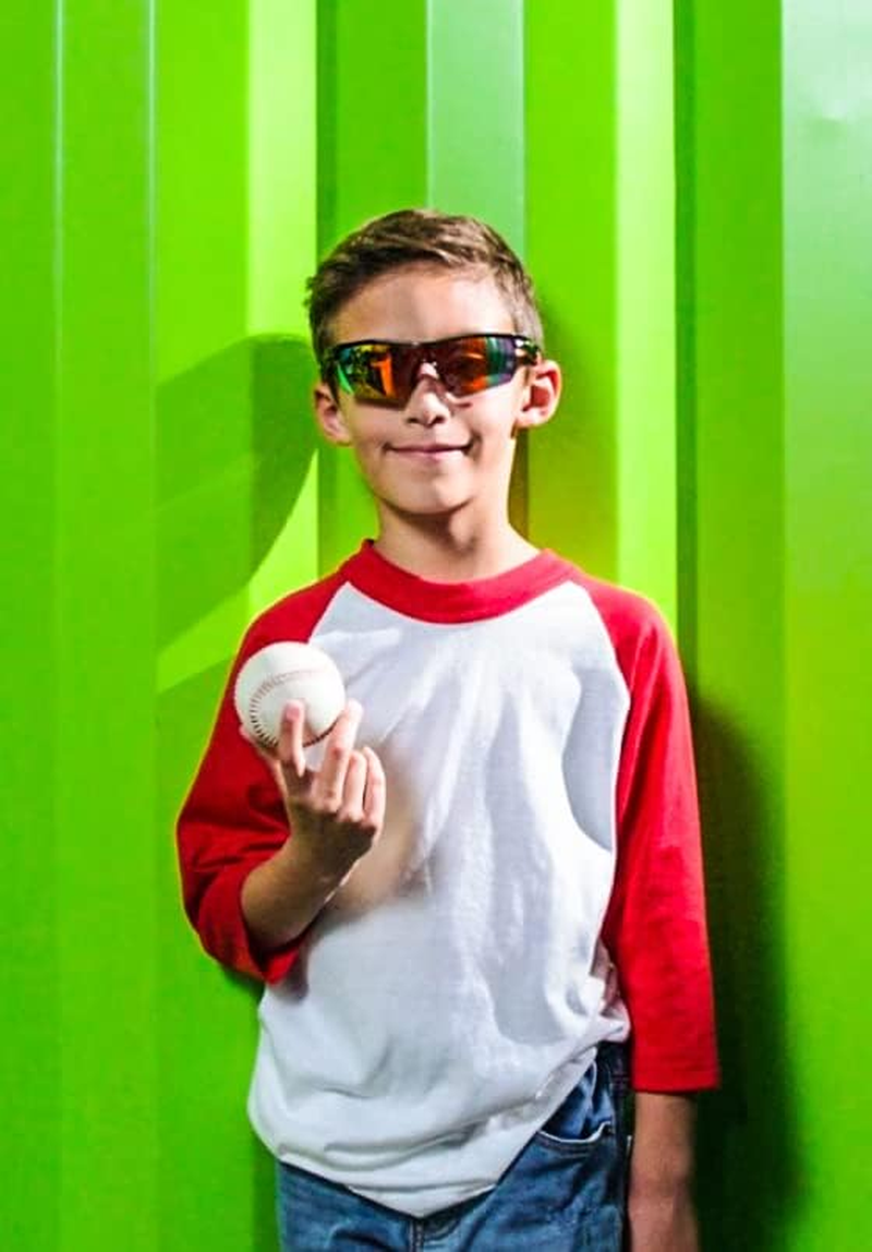 FEISEDY Kids Teens Baseball Polarized Sunglasses Sports TR90 Frame Boys Girls Cycling B2454 image number 3