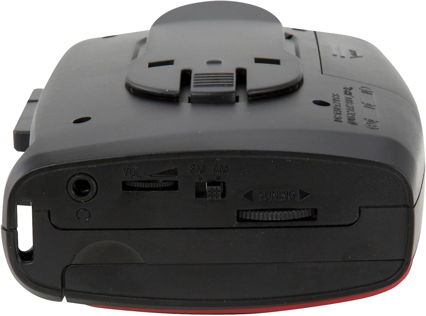 GPX CAS337 Portable Cassette Player with AM/FM Radio/Voice Record (Red/Black)