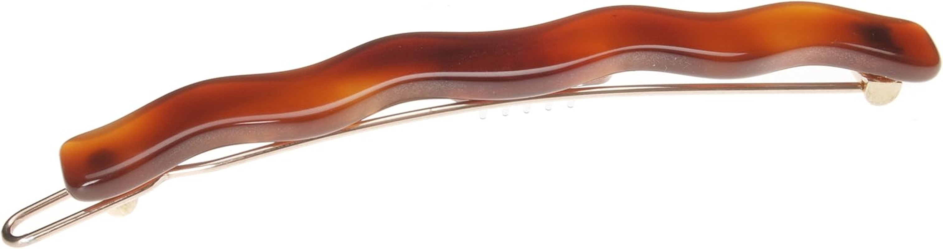 France Luxe Wavy Tige Boule Barrette - Black image number 1